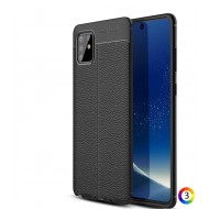 Samsung Galaxy A81/Note 10 Lite  Удароустойчив Litchi Skin Калъф и Протектор