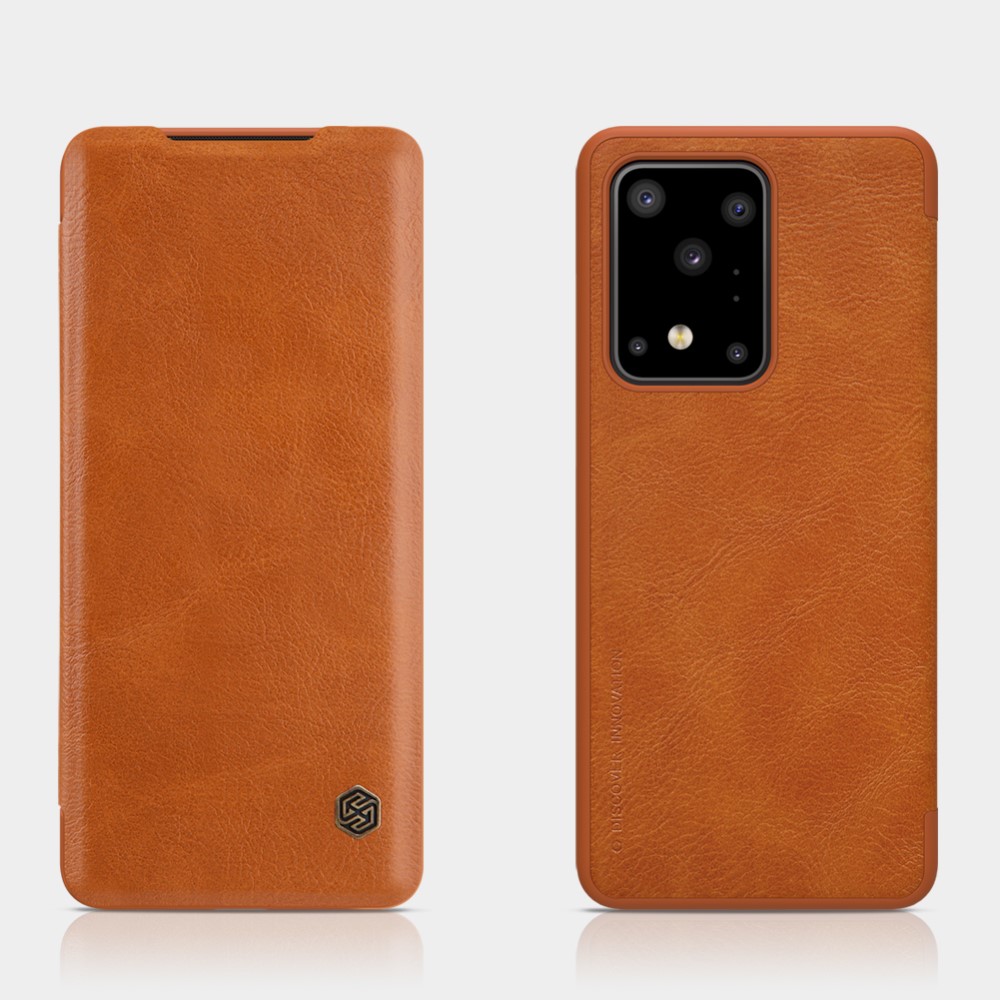 Samsung Galaxy S20 Ultra Nillkin Кожен Калъф и Протектор