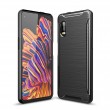 Samsung Galaxy Xcover Pro Удароустойчив Carbon Fiber Калъф и Протектор