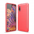 Samsung Galaxy Xcover Pro Удароустойчив Carbon Fiber Калъф и Протектор