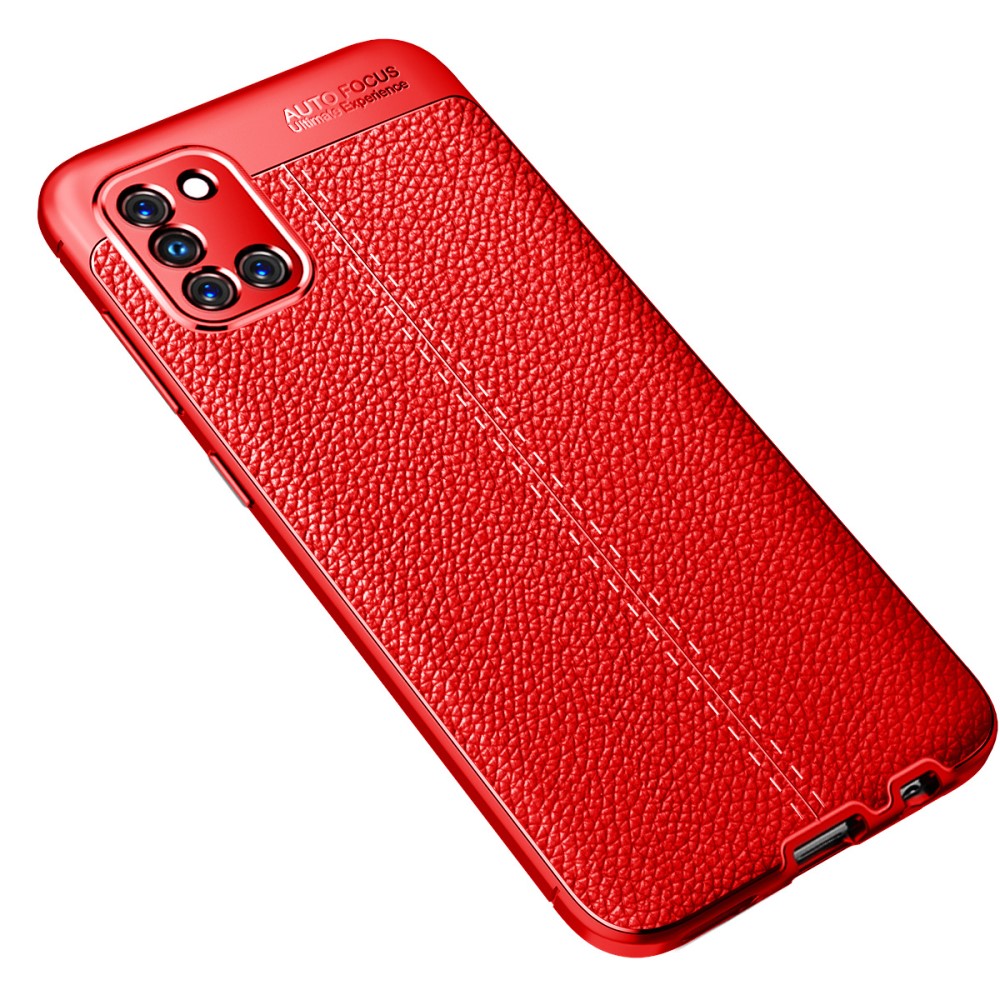 Samsung Galaxy A31 Удароустойчив Litchi Skin Калъф и Протектор