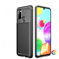 Samsung Galaxy A21s Удароустойчив  Carbon Fiber Калъф и Протектор