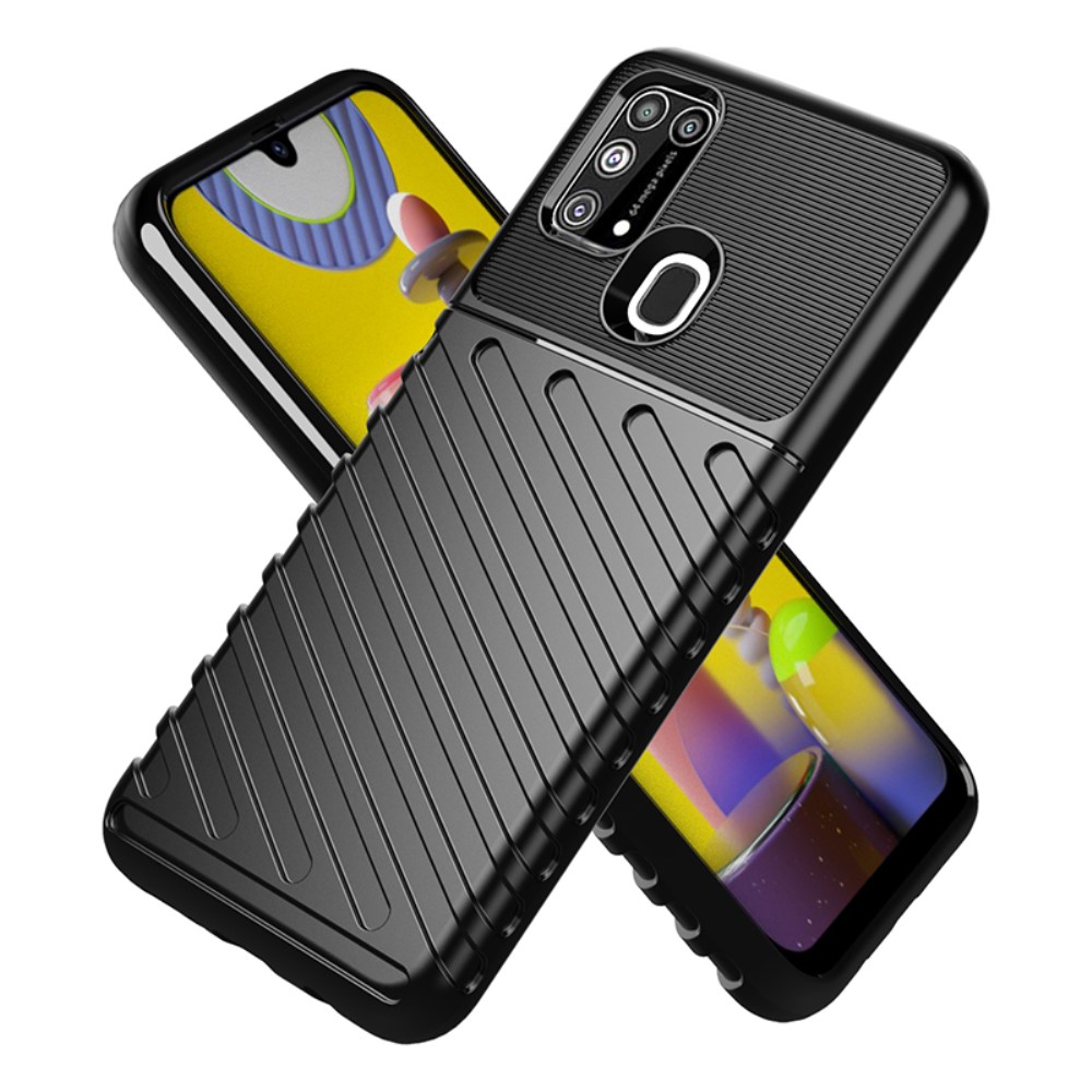 Samsung Galaxy M31/F41/M31 Prime/M21s Удароустойчив Twill Texture Калъф и Протектор