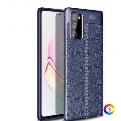 Samsung Galaxy Note 20/Note 20 5G Удароустойчив Litchi Skin Калъф и Протектор