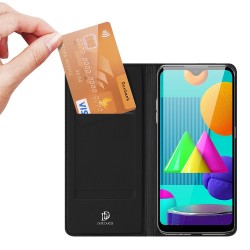 Samsung Galaxy M01 DUX DUCIS Кожен Калъф и Протектор