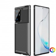 Samsung Galaxy Note 20 Ultra/Note20 Ultra 5G Удароустойчив Carbon Fiber Калъф и Протектор
