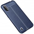 Samsung Galaxy M01 Удароустойчив Litchi Skin Калъф и Протектор