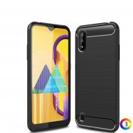 Samsung Galaxy M01 Carbon Fiber Калъф и Протектор
