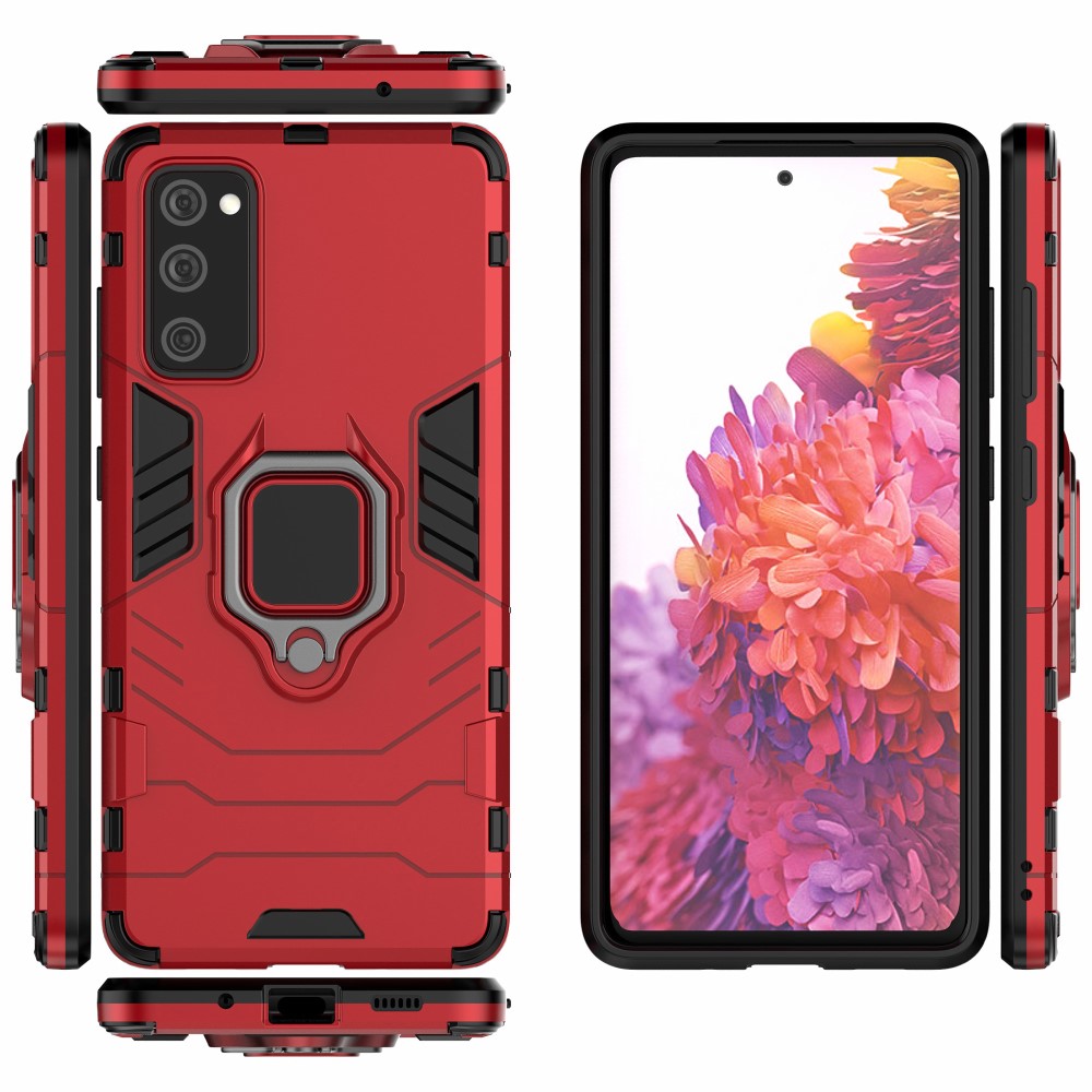Samsung Galaxy S20 FE/S20 Fan Edition/S20 FE 5G/S20 Fan Edition 5G/S20 Lite Удароустойчив Finger Ring Калъф и Протектор