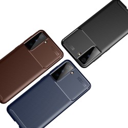 Samsung Galaxy S21+/S21 Plus Удароустойчив Carbon Fiber Калъф и Протектор