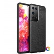 Samsung Galaxy S21 Ultra Удароустойчив Litchi Skin Калъф и Протектор