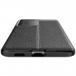 Samsung Galaxy S21 Ultra Удароустойчив Litchi Skin Калъф и Протектор
