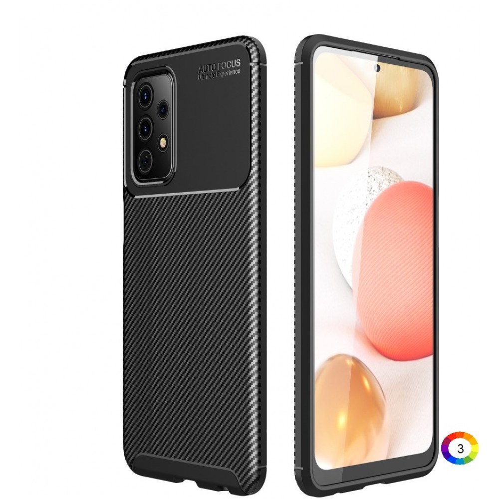 Samsung Galaxy A52S / A52 5G/4G  Удароустойчив  Carbon Fiber Калъф и Протектор