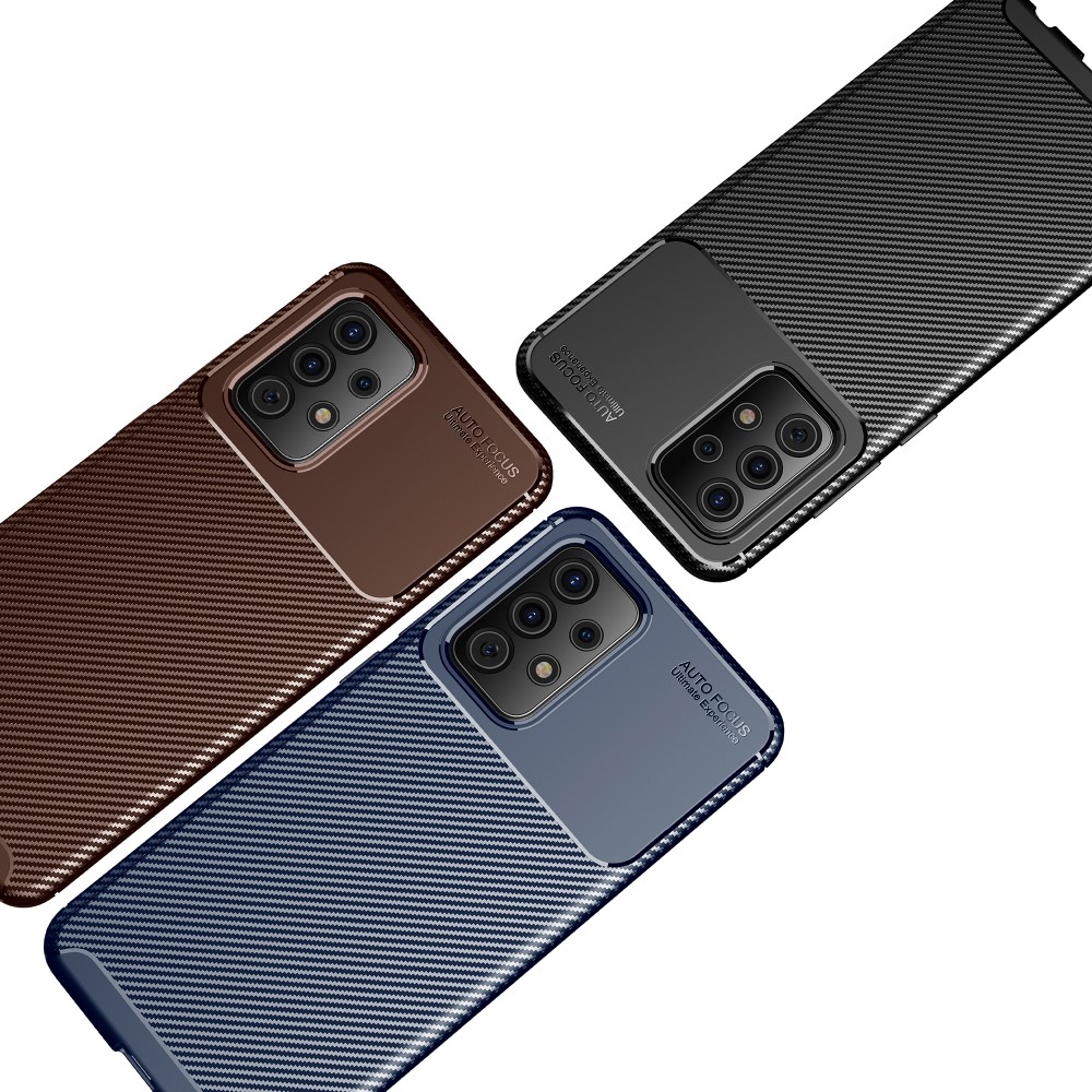Samsung Galaxy A52S / A52 5G/4G  Удароустойчив  Carbon Fiber Калъф и Протектор