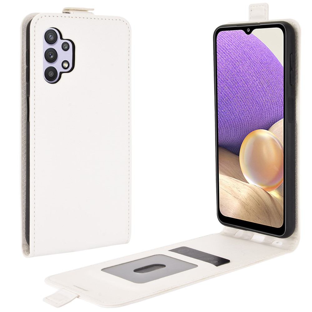 Samsung Galaxy A32 5G Flip3 Кожен Калъф и Протектор