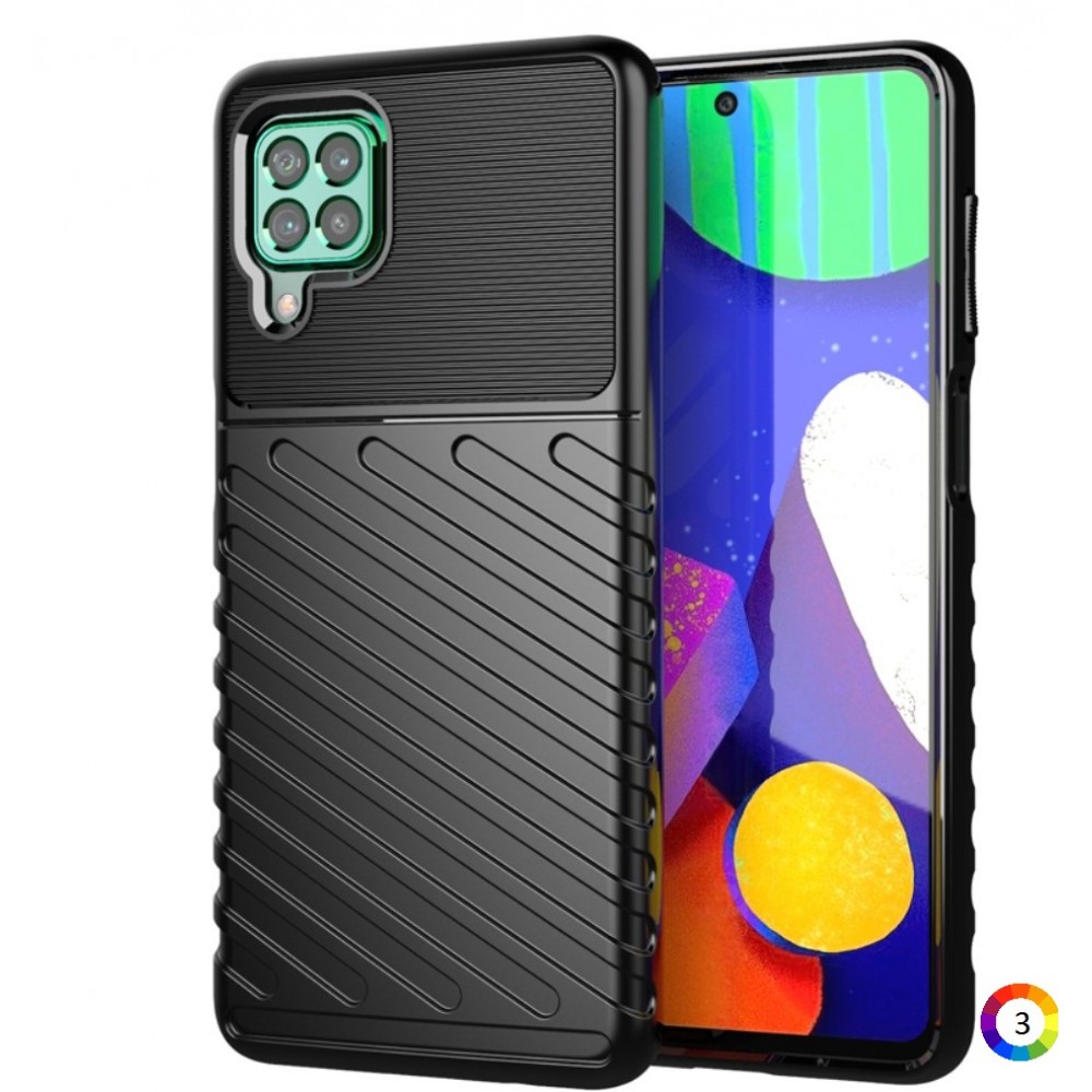 Samsung Galaxy M62/F62 Удароустойчив Twill Texture Калъф и Протектор