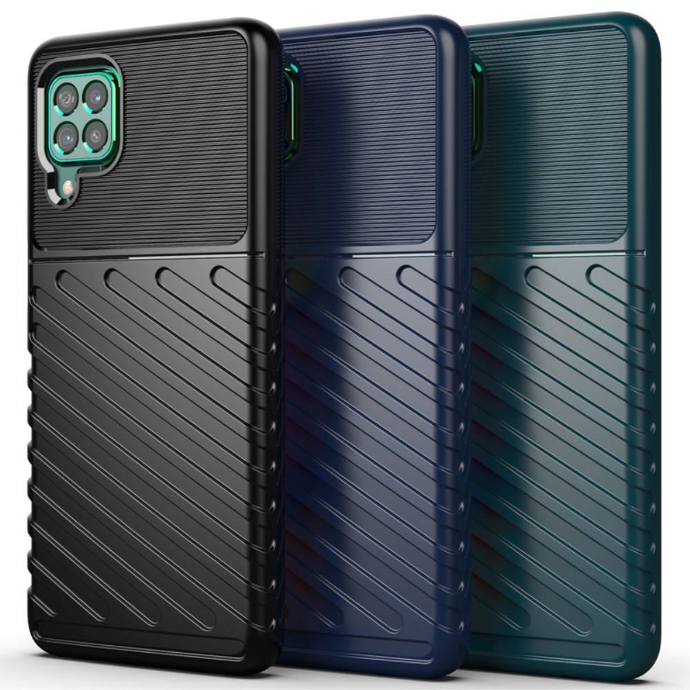 Samsung Galaxy M62/F62 Удароустойчив Twill Texture Калъф и Протектор