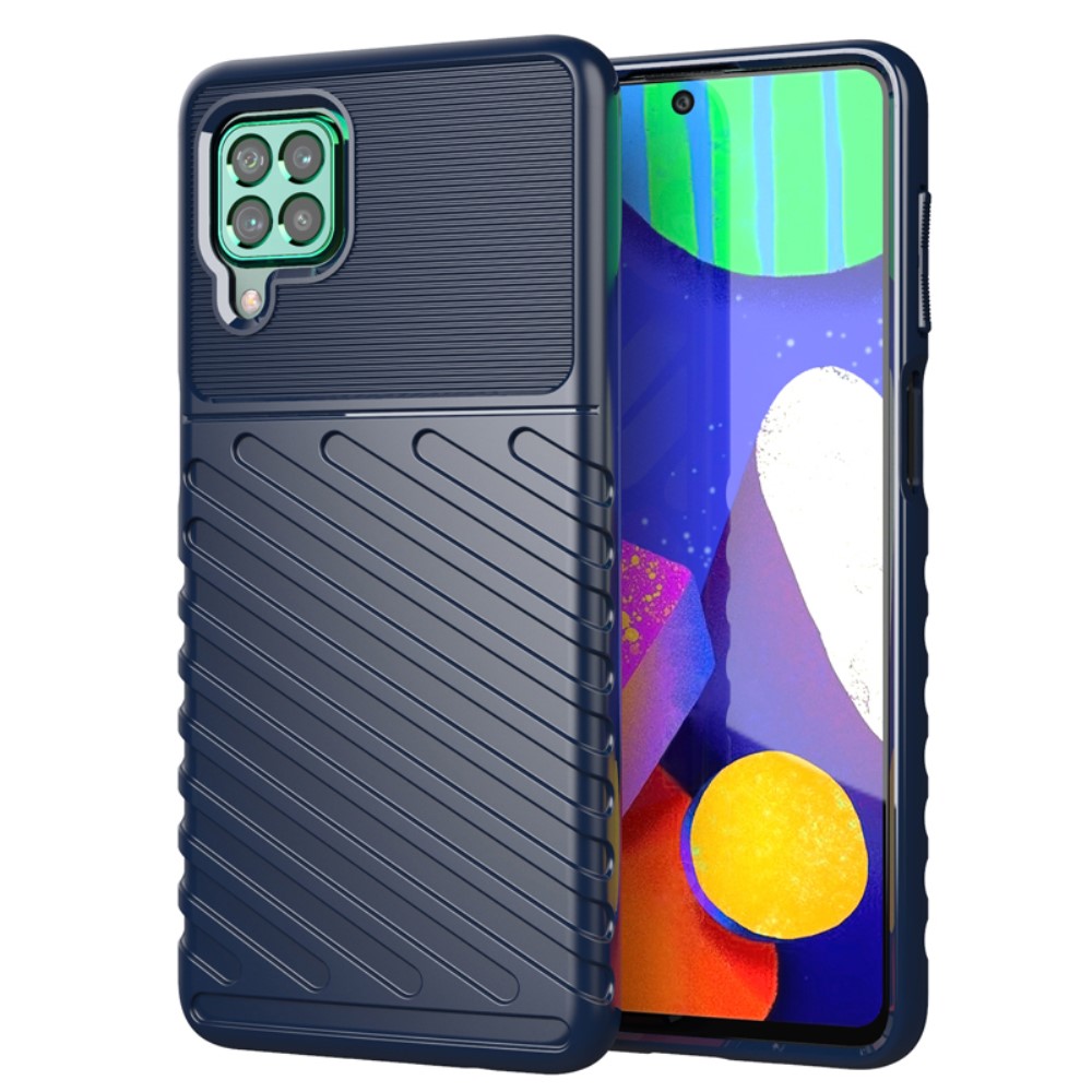 Samsung Galaxy M62/F62 Удароустойчив Twill Texture Калъф и Протектор