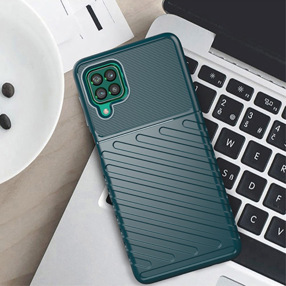 Samsung Galaxy M62/F62 Удароустойчив Twill Texture Калъф и Протектор