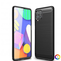 Samsung Galaxy M62 / Galaxy F62 Удароустойчив Carbon Fiber Калъф и Протектор