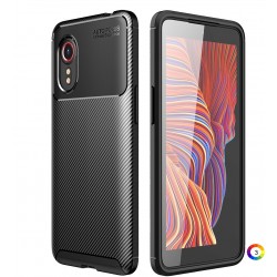 Samsung Galaxy Xcover 5 Удароустойчив Carbon Fiber Калъф и Протектор