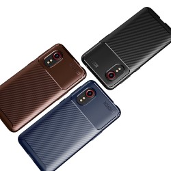Samsung Galaxy Xcover 5 Удароустойчив Carbon Fiber Калъф и Протектор