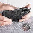 Samsung Galaxy S21 FE Удароустойчив Litchi Skin Калъф и Протектор