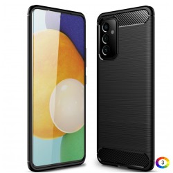 Samsung Galaxy A82 5G Удароустойчив Carbon Fiber Калъф и Протектор
