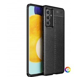 Samsung Galaxy A82 5G Удароустойчив Litchi Skin Калъф и Протектор