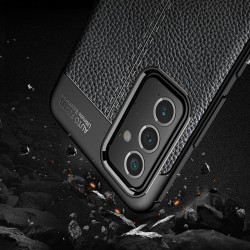 Samsung Galaxy A82 5G Удароустойчив Litchi Skin Калъф и Протектор