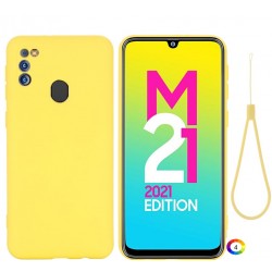 Samsung Galaxy M21 2021 Удароустойчив Силиконов Калъф и Протектор