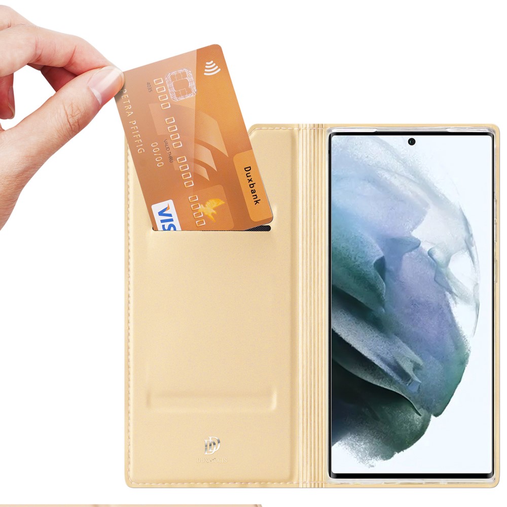 Samsung Galaxy S22 Ultra 5G  DUX DUCIS Кожен Калъф и Протектор