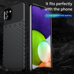 Samsung Galaxy A03 Удароустойчив Twill Texture Калъф и Протектор