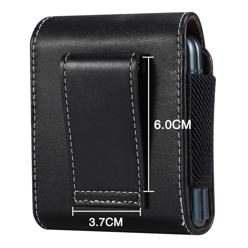 Кожен Калъф за Колан за Samsung Galaxy Z Flip / Galaxy Z Flip3 5G / Motorola Razr 5G