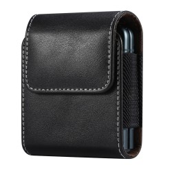 Кожен Калъф за Колан за Samsung Galaxy Z Flip / Galaxy Z Flip3 5G / Motorola Razr 5G
