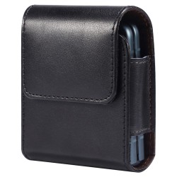 Калъф за Колан за Samsung Galaxy Z Flip / Galaxy Z Flip3 5G / Motorola Razr 5G, Естествена Кожа