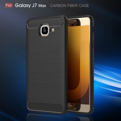 Samsung Galaxy J7 Max Удароустойчив Carbon Fiber Калъф и Протектор
