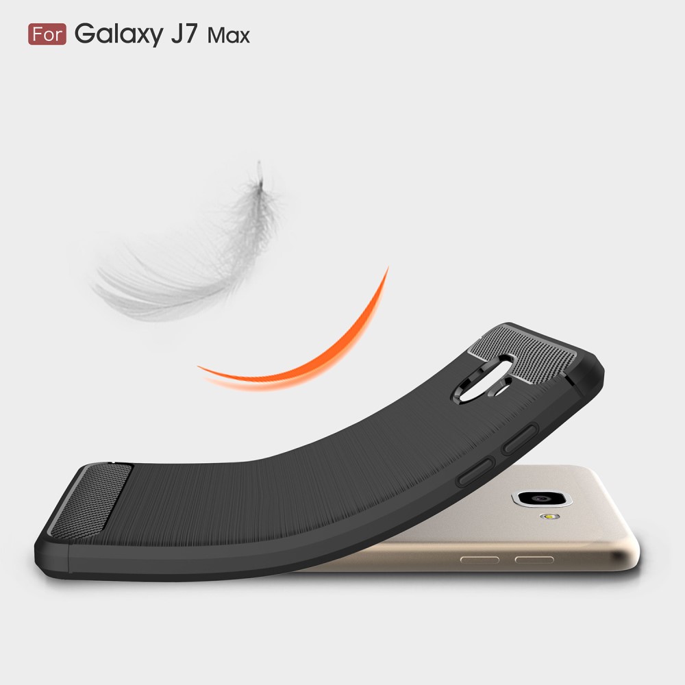 Samsung Galaxy J7 Max Удароустойчив Carbon Fiber Калъф и Протектор