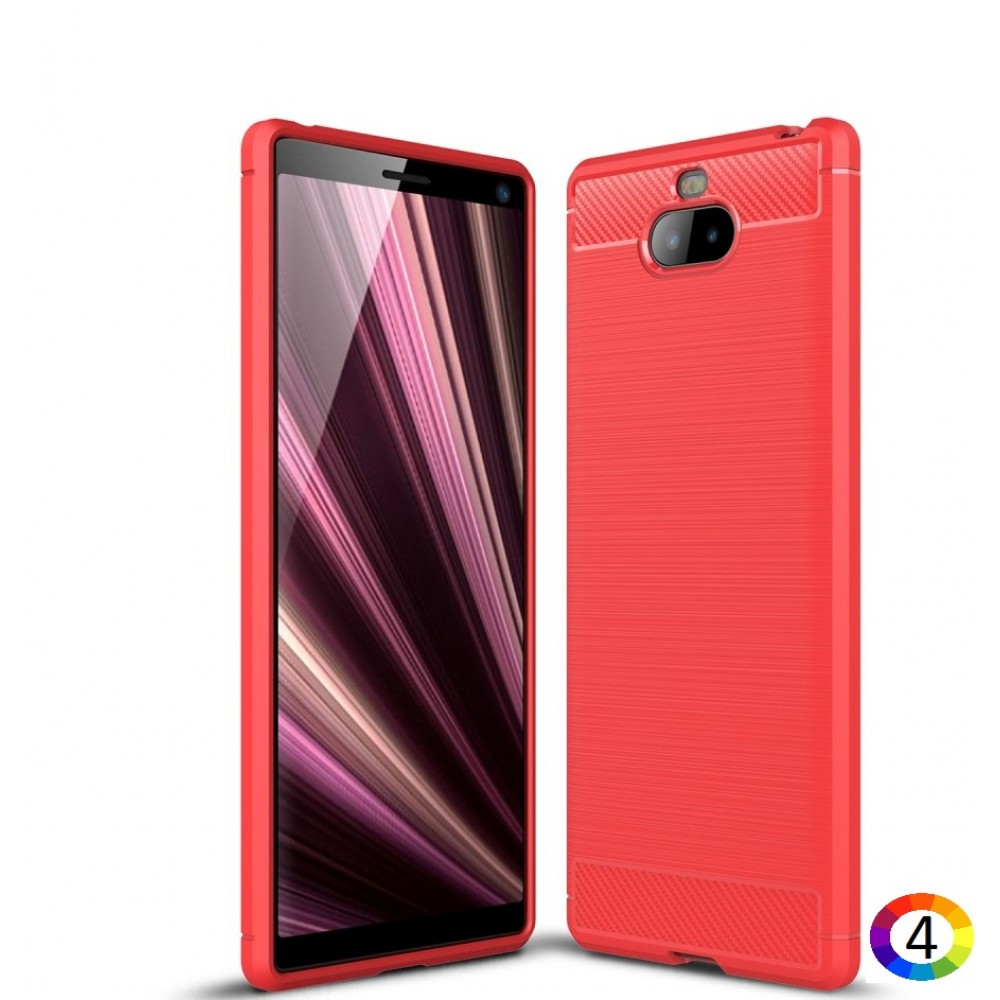 Sony Xperia 10 Carbon Fiber Калъф и Протектор