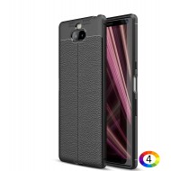 Sony Xperia 10  Удароустойчив Litchi Skin Калъф и Протектор
