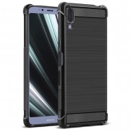 Sony Xperia L3 IMAK Удароустойчув Силиконов Калъф и Протектор 