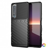 Sony Xperia 1 III Удароустойчив Twill Texture Калъф и Протектор