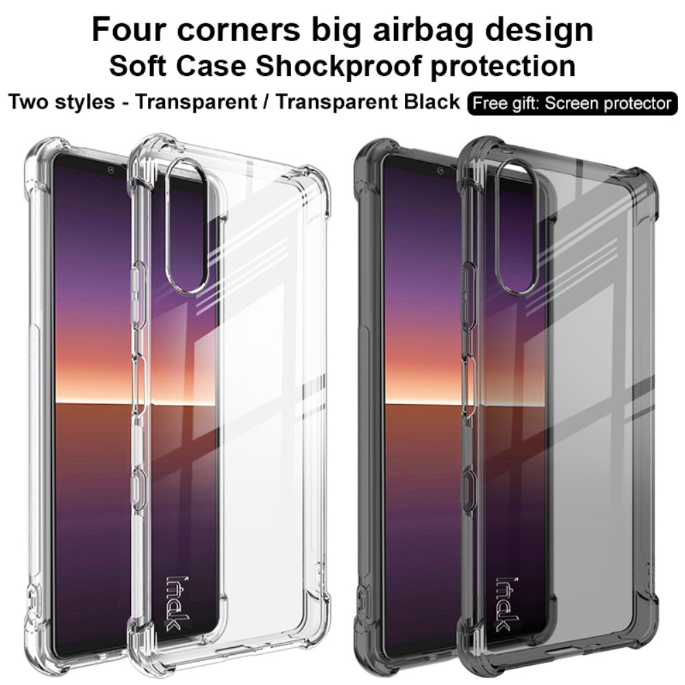 Sony Xperia 10 III Удароустойчив IMAK Силиконов Калъф и Протектор
