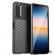 Sony Xperia 10 IV Удароустойчив Twill Texture Калъф и Протектор
