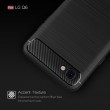 LG Q6 Удароустойчив Carbon Fiber Калъф и Протектор