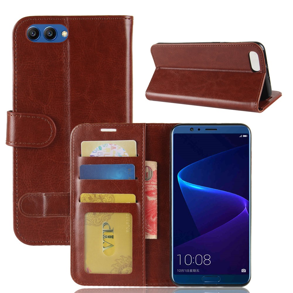 Huawei Honor V10 / View 10 Magnetic Wallet Кожен Калъф и Протектор