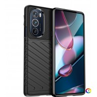 Motorola Moto Edge 30 Pro/Edge+ 2022/Edge X30 Удароустойчив Twill Texture Калъф и Протектор