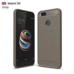 Xiaomi Mi A1 5X Удароустойчив Carbon Fiber Калъф и Протектор