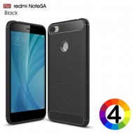 Xiaomi Redmi Note 5A Удароустойчив Carbon Fiber Калъф и Протектор