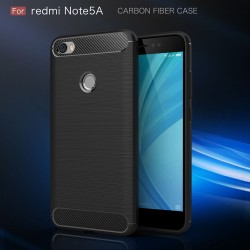 Xiaomi Redmi Note 5A Удароустойчив Carbon Fiber Калъф и Протектор